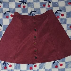 Elegant Button-Front Skater Skirt